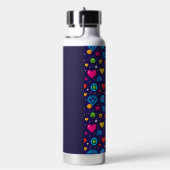8-Bit Pixel Gaming Insulated Water Bottle ウォーターボトル (右面)