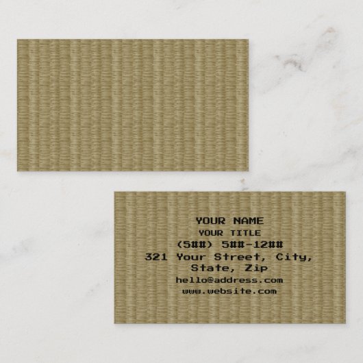 8 Bit Pixel Tatami Mat 畳 名刺 (正面/裏面)