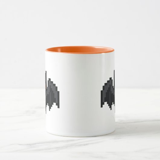 8-bit Retro Bat マグカップ (中央)