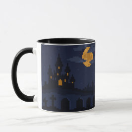 8-bit Retro Haunted Castle マグカップ