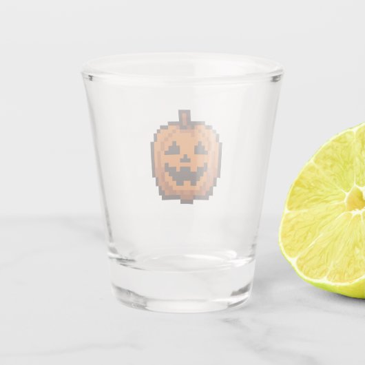 8-bit Retro Jack O' Lantern ショットグラス (裏面)