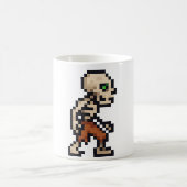8-bit Retro Skeleton コーヒーマグカップ (中央)