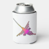 8 Bit Retro Video Game Nazca Lines Hummingbird 缶クーラー (缶裏面)