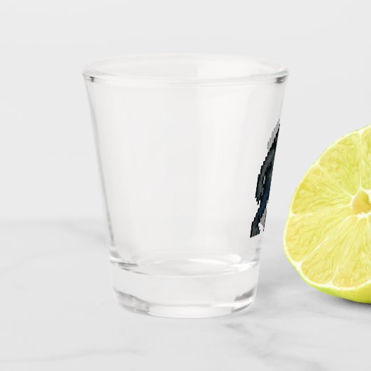 8-bit Retro Werewolf ショットグラス (左)