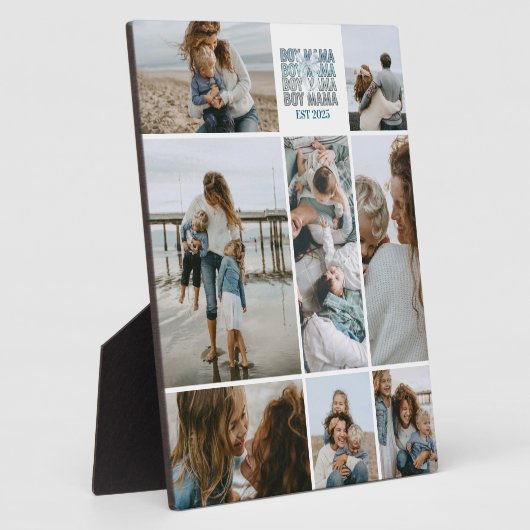 8 Boy Mama Custom Photo Collage フォトプラーク (側面)
