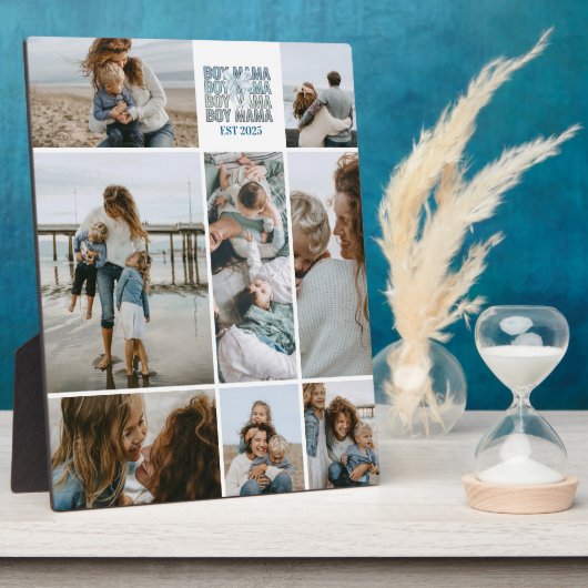 8 Boy Mama Custom Photo Collage フォトプラーク (側面)