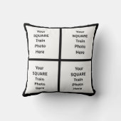 8 EIGHT Photo(s) on Square Pillow クッション (裏面)