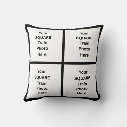 8 EIGHT Photo(s) on Square Pillow クッション (裏面)