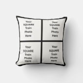 8 EIGHT Photo(s) on Square Pillow クッション (正面)