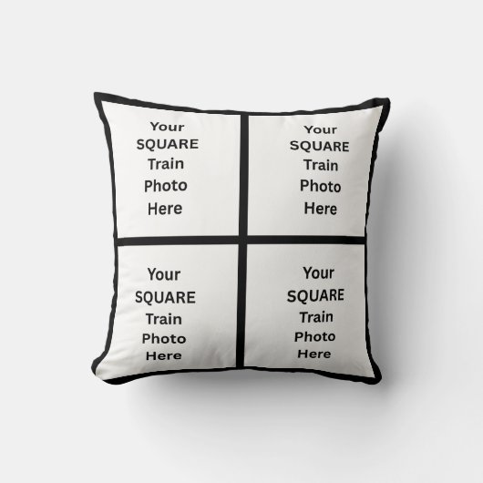 8 EIGHT Photo(s) on Square Pillow クッション (正面)