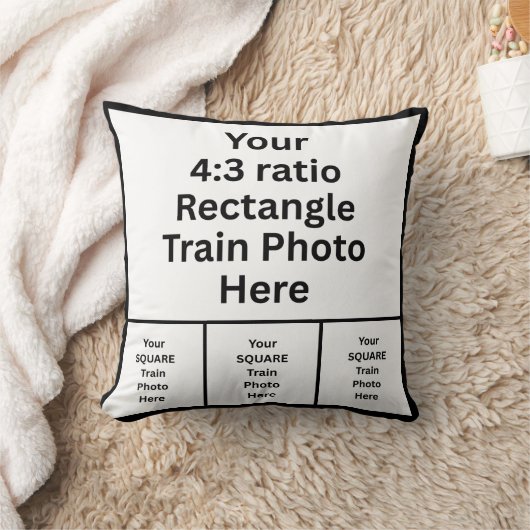 8 EIGHT Photo(s) on Square Pillow クッション (ブランケット)