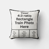 8 EIGHT Photo(s) on Square Pillow クッション (正面)