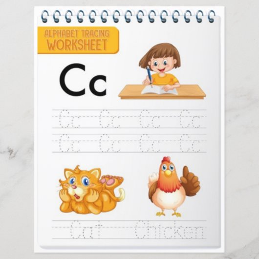 8 Learn To Spell Letter C Teacher Home Schooling (正面)