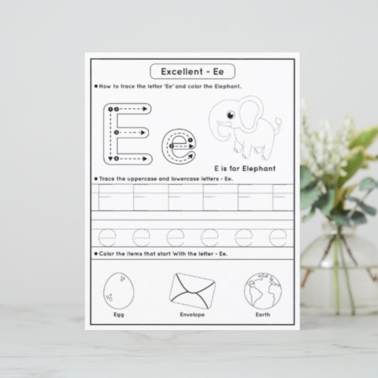 8 Learn To Spell Letter E Teacher Home Schooling (スタンド正面)