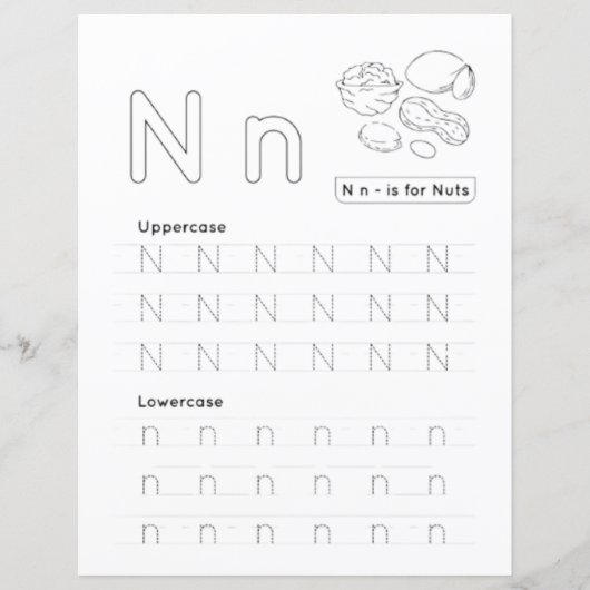 8 Learn To Spell Letter N Teacher Home Schooling (正面)