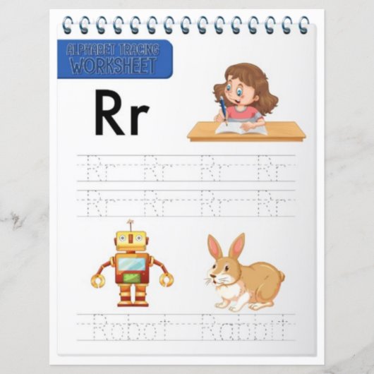 8 Learn To Spell Letter R Teacher Home Schooling (正面)