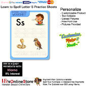 8 Learn To Spell Letter S Teacher Home Schooling