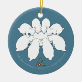 8 Manx搾り出すこと… クリスマスツリー セラミックオーナメント