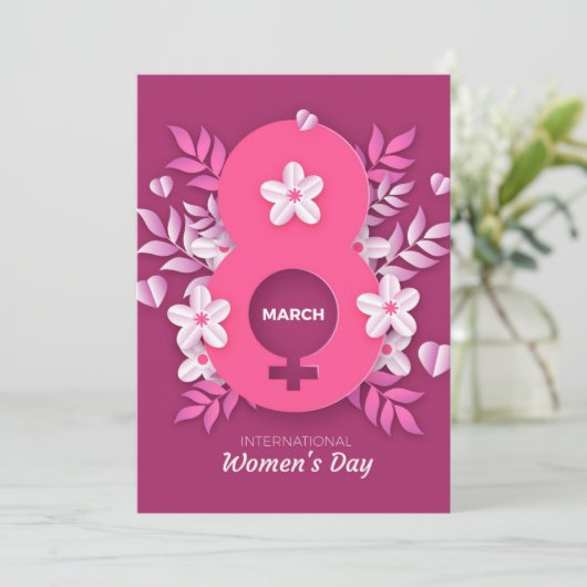8 March - International Women's Day 招待状 (スタンド正面)