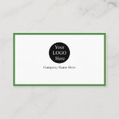 8 Modern Green Logo Promote Company Brand Name 名刺 (裏面)