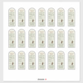 8 oz Muth Jar Bee Vinylの栄養情報 シール (シート)