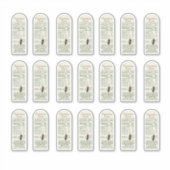 8 oz Muth Jar Bee Vinylの栄養情報 シール (正面)