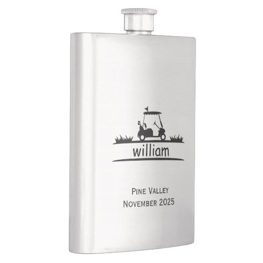 8 oz Stainless Steel Custom Gift for Golfers フラスク (右)