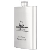  8 oz Stainless Steel Custom Gift for Golfers フラスク (左)