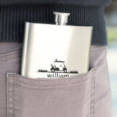  8 oz Stainless Steel Custom Gift for Golfers フラスク (インサイチュ)