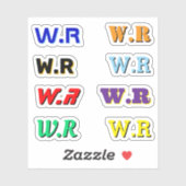 8 PCS – 電気工モノグラムの社ビニルデカール シール (シート)