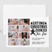 8 Photo Christmas Tree Pregnancy Announcement シーズンカード (正面/裏面)