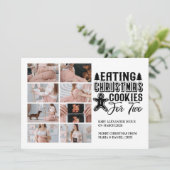 8 Photo Christmas Tree Pregnancy Announcement シーズンカード (スタンド正面)