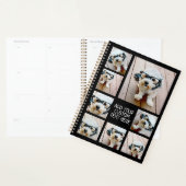 8 Photo Collageオプション文字- – 黒の編集が可能 プランナー手帳 (ディスプレー)
