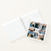 8 Photo Collageファミモダンリパーソナライズされたー |白 ノートブック (内部)