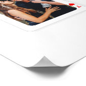 8 Photo Collage How Lucky Are We Playing Cards ポスター (角)