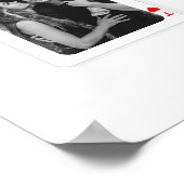 8 Photo Collage How Lucky Are We Playing Cards ポスター (角)