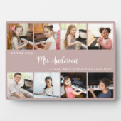 8 Photo Collage Music Teacher Appreciation Gift フォトプラーク (正面)