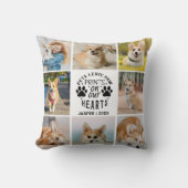 8 Photo Collage Pet Memorial Remembrance  クッション (正面)