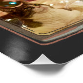 8 Photo Collage Retro Family Frames CUSTOM ポスター (コーナー)