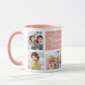8 Photo Collage We Love You Great Grandma Pink マグカップ (左)