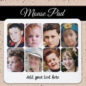 8 photo collage white black マウスパッド