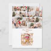 8 Photo Cute Gingerbread  Merry Christmas  シーズンカード (正面)