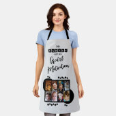 8 photo family motivation black エプロン (着用した状態)