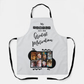 8 photo family motivation black エプロン (正面)