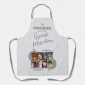 8 photo family motivation grey エプロン (正面)