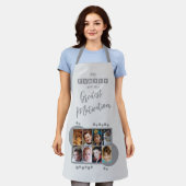 8 photo family motivation grey エプロン (着用した状態)