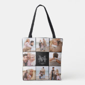 8 Photo Family Photo Collage Tote トートバッグ (裏面)