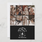 8 Photo First Christmas as Mr. & Mrs シーズンカード (正面)