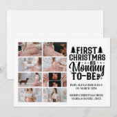 8 Photo Mommy to be Christmas Pregnancy  シーズンカード (正面/裏面)