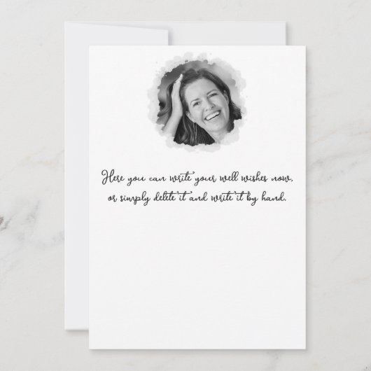 * 8 PHOTO NAME Birthday Card Personalize Whimsical 招待状 (裏面)